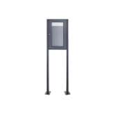 Briefkasten Manufaktur Basic | Freistehender Schaukasten BASIC 389 ST-T - 355x660 - RAL 7016 anthrazitgrau