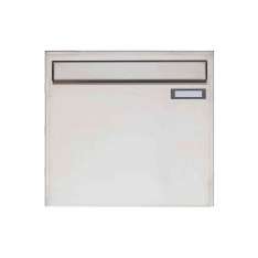 Briefkasten Manufaktur Basic | Edelstahl Zaunbriefkasten Design BASIC 382Z - Entnahme rückseitig