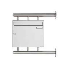 Briefkasten Manufaktur Basic | Edelstahl Briefkasten BASIC 810 W zur seitlichen Wandmontage 100mm Tiefe