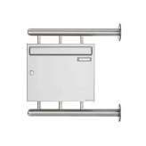 Briefkasten Manufaktur Basic | Edelstahl Briefkasten BASIC 810 W zur seitlichen Wandmontage 100mm Tiefe