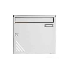Briefkasten Manufaktur Basic | Edelstahl Briefkasten BASIC 630 Vertigo Design mit Regendach