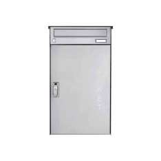Briefkasten Manufaktur Basic | Edelstahl Aufputz Paketbriefkasten BASIC 863 AP mit Paketfach 550x370