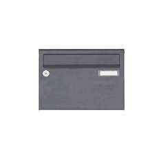 Briefkasten Manufaktur Basic | Edelstahl Aufputz Briefkastenanlage Design BASIC Plus 385 XA 220 - RAL nach Wahl