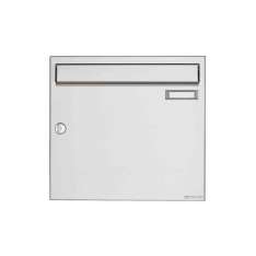 Briefkasten Manufaktur Basic | Edelstahl Aufputz Briefkasten Design BASIC 382A AP Edelstahl V2A, geschliffen 100mm Tiefe
