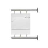 Briefkasten Manufaktur Basic | Briefkasten BASIC 810 W zur seitlichen Wandmontage mit Zeitungsfach - RAL 9016 verkehrsweiß