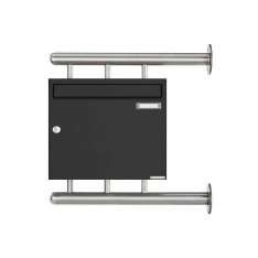 Briefkasten Manufaktur Basic | Briefkasten BASIC 810 W zur seitlichen Wandmontage - RAL 7016 Anthrazitgrau 100mm Tiefe