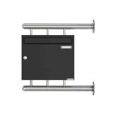 Briefkasten Manufaktur Basic | Briefkasten BASIC 810 W zur seitlichen Wandmontage - RAL 7016 Anthrazitgrau 100mm Tiefe