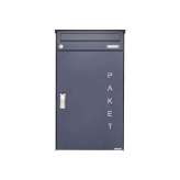 Briefkasten Manufaktur Basic | Aufputz Paketbriefkasten BASIC 863 AP mit Paketfach 550x370 in RAL 7016 anthrazitgrau