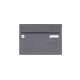 Briefkasten Manufaktur Basic | Aufputz Briefkastenanlage Design BASIC 385 A 220 - RAL 7016 anthrazitgrau feinstruktur matt