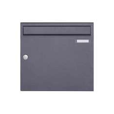 Briefkasten Manufaktur Basic | Aufputz Briefkasten Design BASIC 382A AP - DB703 eisenglimmer 100mm Tiefe