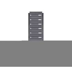 Briefkasten Manufaktur Basic | 7er Briefkastenanlage freistehend Design BASIC 385P ST-T - RAL 7016 anthrazitgrau