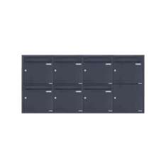 Briefkasten Manufaktur Basic | 7er 4x2 Edelstahl Unterputz Briefkastenanlage BASIC Plus 382XU UP - RAL nach Wahl - 7 Parteien 10