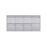 Briefkasten Manufaktur Basic | 7er 4x2 Edelstahl Unterputz Briefkastenanlage BASIC Plus 382XU UP - Edelstahl geschliffen - 7 Par