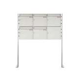 Briefkasten Manufaktur Basic | 5er Edelstahl Standbriefkastenanlage BASIC Plus 384XP ST-P