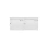 Briefkasten Manufaktur Basic | 2er 1x2 Aufputz Briefkastenanlage Design BASIC 382A AP - RAL 9016 verkehrsweiß 100mm Tiefe
