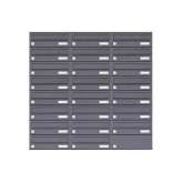 Briefkasten Manufaktur Basic | 23er 8x3 Aufputz Briefkastenanlage Design BASIC 385A-7016 AP - RAL 7016 anthrazitgrau