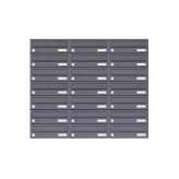 Briefkasten Manufaktur Basic | 21er 7x3 Aufputz Briefkastenanlage Design BASIC 385A-7016 AP - RAL 7016 anthrazitgrau