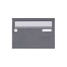 Briefkasten Manufaktur Basic | 1er Aufputz Briefkastenanlage Design BASIC Plus 385 XA 220 - Edelstahl - RAL nach Wahl