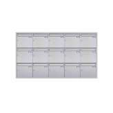 Briefkasten Manufaktur Basic | 15er 5x3 Edelstahl Unterputz Briefkastenanlage BASIC Plus 382XU UP - Edelstahl geschliffen 100mm