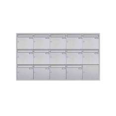 Briefkasten Manufaktur Basic | 14er 5x3 Edelstahl Unterputz Briefkastenanlage BASIC Plus 382XU UP - Edelstahl geschliffen 100mm
