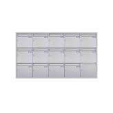 Briefkasten Manufaktur Basic | 14er 5x3 Edelstahl Unterputz Briefkastenanlage BASIC Plus 382XU UP - Edelstahl geschliffen 100mm