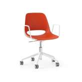 Boss Design Saint 5 Star Height Adjustable with Tilt and Loop Arm, Upholstered Seat