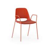 Boss Design Saint 4 Leg With Arms and Upholstered Seat