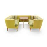 Boss Design Entente Low Back Booth - 4 - 6 person