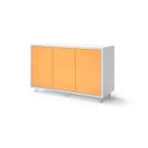 Boss Design Credenza - 3 door on wire feet