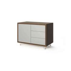 Boss Design Credenza - 1 door 3 drawers with wire feet