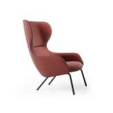 Boss Design Amelia Wing Chair - Steel 4 Leg