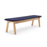 Boss Design Agent Bench with Upholstered Seat