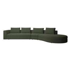 BoConcept Bergamo sofa with round lounging unit