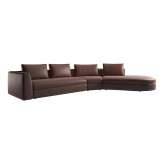 BoConcept Bergamo sofa with round lounging unit