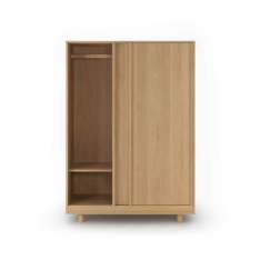 Bautier Wardrobe with Sliding Doors Natural Oak