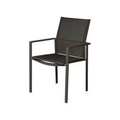 Barlow Tyrie Mercury Armchair (powder coated) (Graphite Frame - Carbon Sunbrella® Sling)