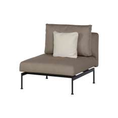 Barlow Tyrie Layout Single Bench - Single seat with back (Forge Grey Frame)