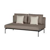 Barlow Tyrie Layout Double Bench - Double seat with back (Forge Grey Frame)