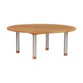 Barlow Tyrie Equinox Table 180 Ø Circular with Teak top (stainless steel legs with Teak trim)
