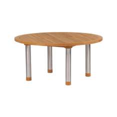 Barlow Tyrie Equinox Table 150 Ø Circular with Teak top (stainless steel legs with Teak trim)