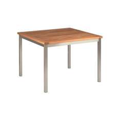 Barlow Tyrie Equinox Table 100 Square with Teak top