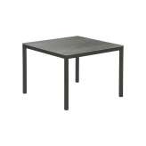 Barlow Tyrie Equinox Table 100 Square (powder coated) (Graphite Frame - Dusk Ceramic)