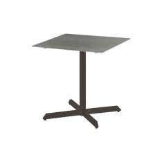 Barlow Tyrie Equinox Pedestal Table 70 Square (powder coated) (Graphite Frame - Dusk Ceramic)