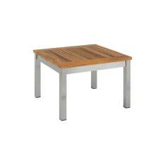 Barlow Tyrie Equinox Low Table 60 Square with Teak top
