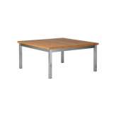Barlow Tyrie Equinox Low Table 100 Square with Teak top