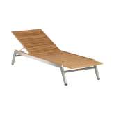 Barlow Tyrie Equinox Lounger with Teak Seat & Back (Optional cushion code: 800006)