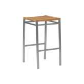 Barlow Tyrie Equinox High Dining Stool with Teak Seat