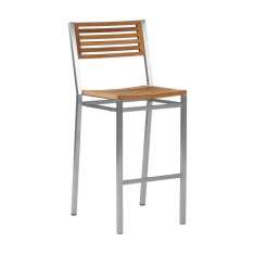 Barlow Tyrie Equinox High Dining Chair with Teak Seat & Back
