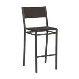 Barlow Tyrie Equinox High Dining Chair (powder coated) (Graphite Frame - Carbon Sunbrella® Sling)