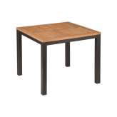 Barlow Tyrie Aura Table 90 (Teak Top and Graphite Frame)